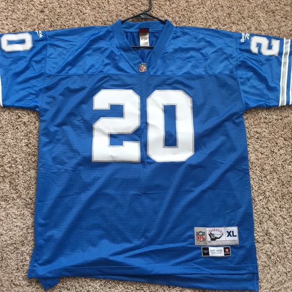 barry sanders reebok jersey